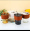 Portable Bamboo Shaped Glass Water Cup, Beautiful Straw Cup with Lid Random Colours
