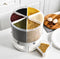 "360° Rotating Multi-Grid Dry Food Storage Dispenser"