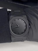 Arabic Aura Watch – Men’s Black Quartz Timepiece with Arabic Numerals