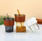 Portable Bamboo Shaped Glass Water Cup, Beautiful Straw Cup with Lid Random Colours